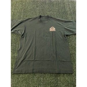 VTG Jent Factory Outlets Tie Factory Green XL T Shirt Single Stitch